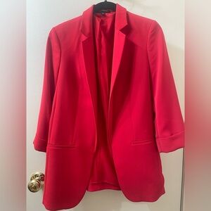 Express Bold Scarlet Blazer